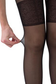Guilia Open Kruis Panty Intimo Noir 20 Denier Suspender Guilia Open Kruis Panty Intimo Noir 20 Denier Suspender