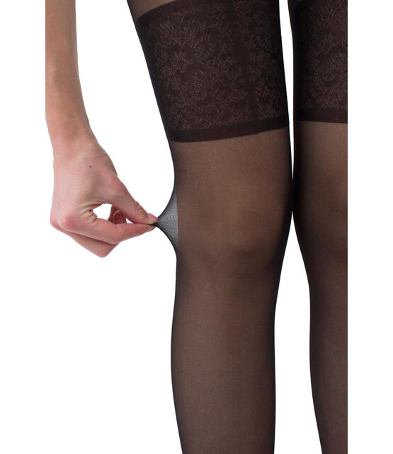 Guilia Open Kruis Panty Intimo Noir 20 Denier Suspender Guilia Open Kruis Panty Intimo Noir 20 Denier Suspender