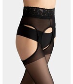 Giulia Open Kruis Strip Panty Impresso Love 20 Den Giulia Open Kruis Strip Panty Impresso Love 20 Den