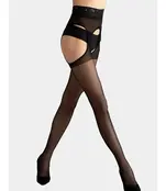 Giulia Open Kruis Strip Panty Impresso Love 20 Den Giulia Open Kruis Strip Panty Impresso Love 20 Den