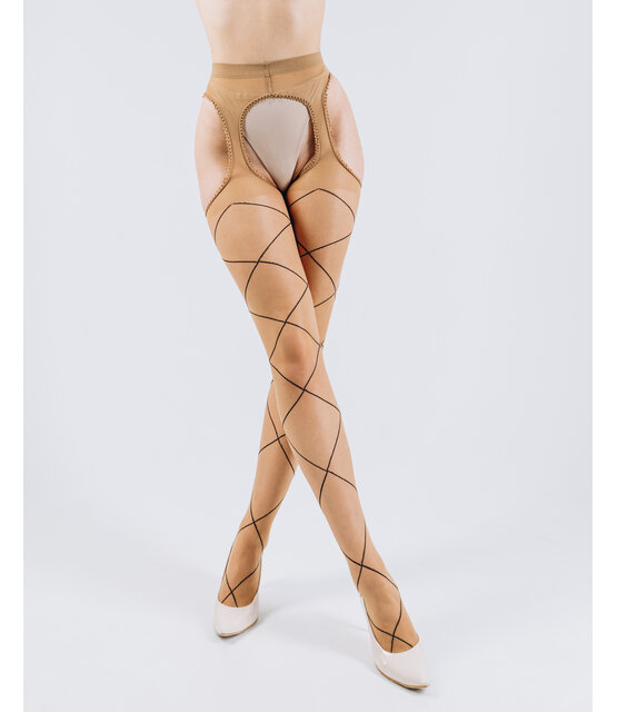 Giulia Panty Open Kruis Love Desire 20 Denier