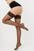 Giulia Chic Calze 20 Denier Hold Ups met Naad