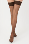Giulia Chic Calze 20 Denier Hold Ups met Naad