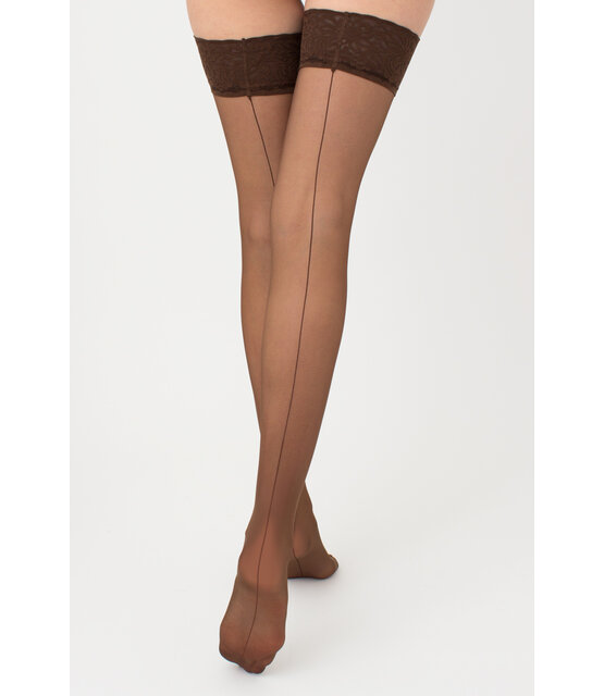 Giulia Chic Calze 20 Denier Hold Ups met Naad