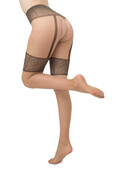 Guilia Open Kruis Panty Intimo Noir 20 Denier Suspender Guilia Open Kruis Panty Intimo Noir 20 Denier Suspender