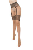 Guilia Open Kruis Panty Intimo Noir 20 Denier Suspender Guilia Open Kruis Panty Intimo Noir 20 Denier Suspender