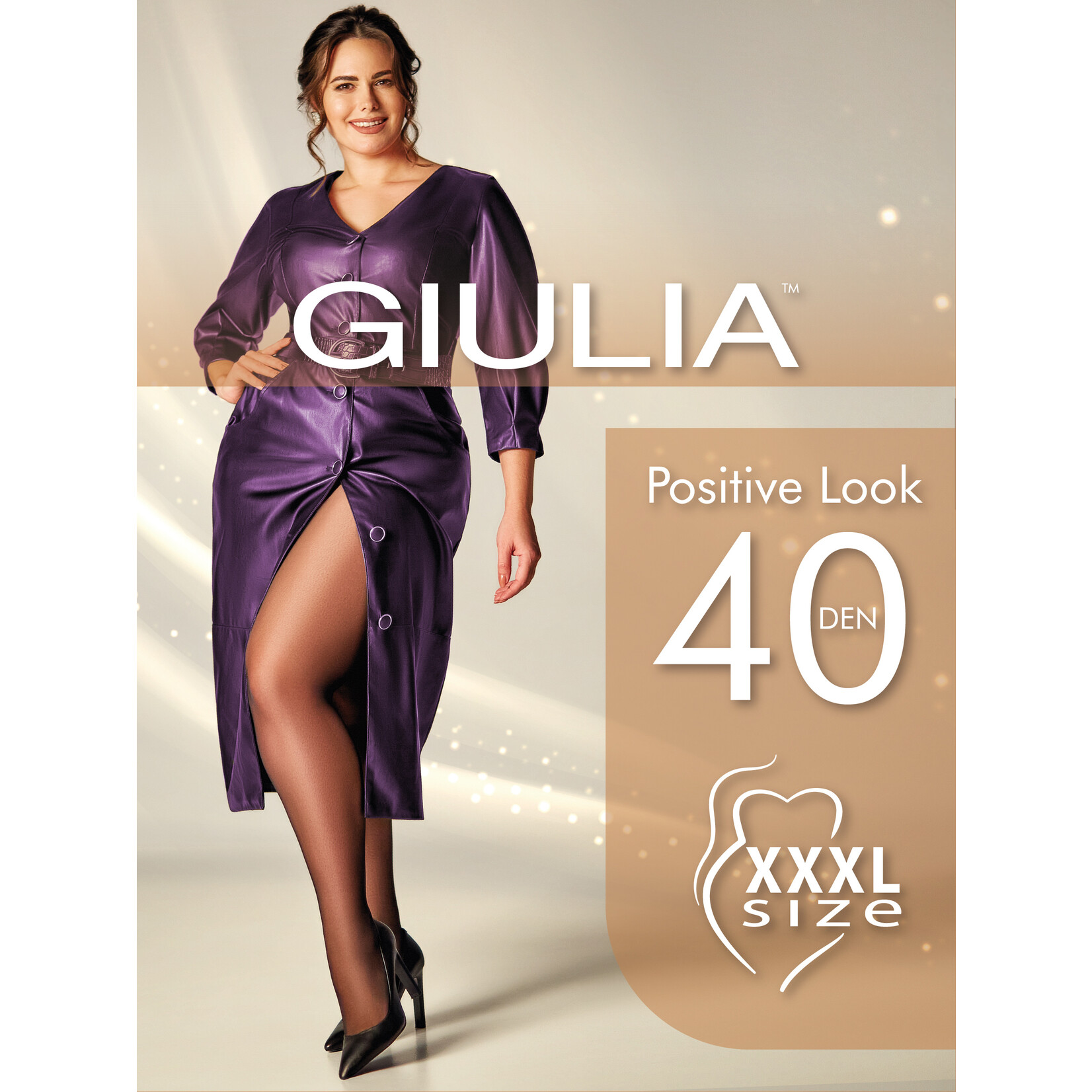 Giulia Positive Look 40  Grote maten panty's