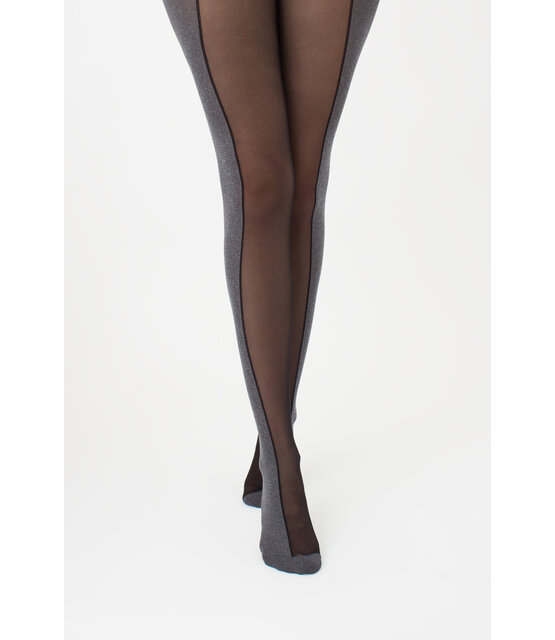 Panty Miracle 40 denier in tweekleurig patroon Panty Miracle 40 denier in tweekleurig patroon