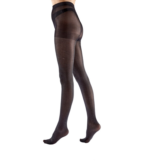 Pretty Polly Soft Shimmer Opaque  Lurex Panty