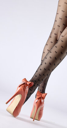 All Over Bow Pattern Panty met Strikjes