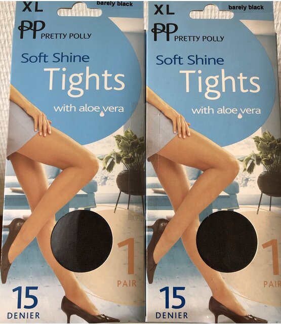 Pretty Polly  15 denier  soft shine panty  XL  Chiffon 2 paar voordeelverpakking