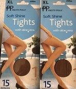 Pretty Polly  15 denier  soft shine panty  XL  Chiffon 2 paar voordeelverpakking