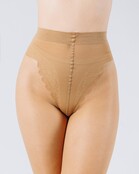 Giulia Chic Bikini 20 denier Glans Panty met naad