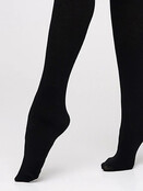Giulia Lucky Cotton Panty – 200 Denier | Zwart - Copy