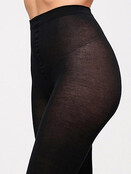 Giulia Lucky Cotton Panty – 200 Denier | Zwart - Copy