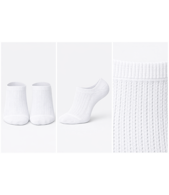 Giulia Footies 100 Katoenen Voetjes met Antislip voor Dames en Heren – 2 Paar