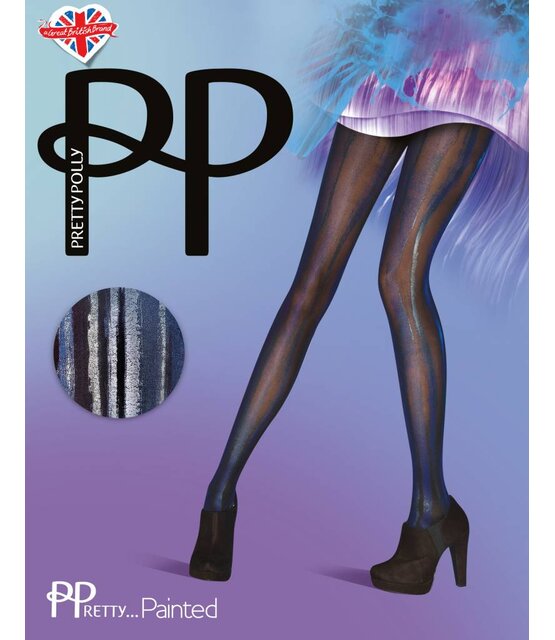 Blue/Black Wet Look panty