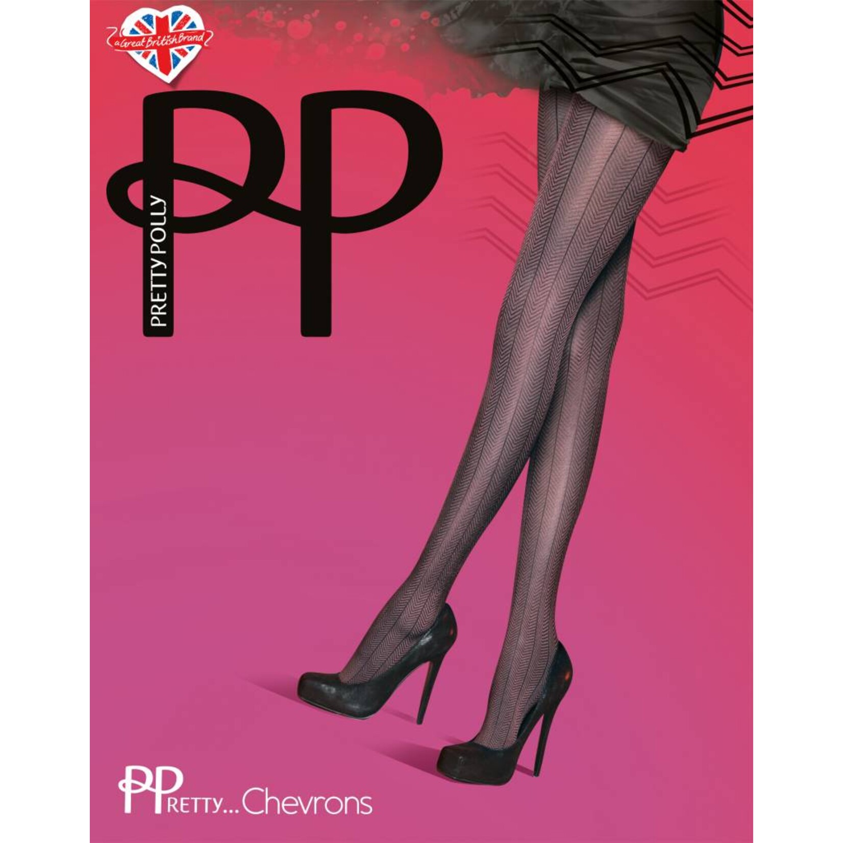 Pretty Polly  Pretty Polly Chevron Tights