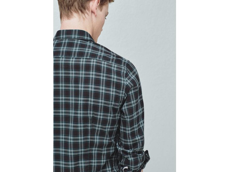 Mango Geruite Blouse