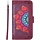 iPhone 13 Pro Max hoesje - Bookcase - Koord - Pasjeshouder - Portemonnee - Mandalapatroon - Kunstleer - Bordeaux Rood