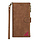 iPhone 13 Pro Max hoesje - Bookcase - Patroon - Pasjeshouder - Portemonnee - Kunstleer - Bruin