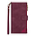 iPhone 13 Pro Max hoesje - Bookcase - Patroon - Pasjeshouder - Portemonnee - Kunstleer - Bordeaux Rood