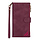 iPhone 13 Pro hoesje - Bookcase - Patroon - Pasjeshouder - Portemonnee - Kunstleer - Bordeaux Rood