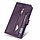iPhone 13 Pro Max hoesje - Bookcase - Koord - Pasjeshouder - Portemonnee - Rits - Kunstleer - Paars