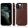 iPhone 13 Pro Max hoesje - Backcover - Pasjeshouder - Portemonnee - Bloemenprint - Kunstleer - Bruin