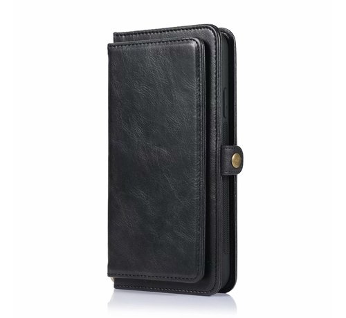 JVS Products iPhone 13 Pro Max hoesje - Bookcase - Afneembaar 2 in 1 - Backcover - Pasjeshouder - Portemonnee - Kunstleer - Zwart kopen