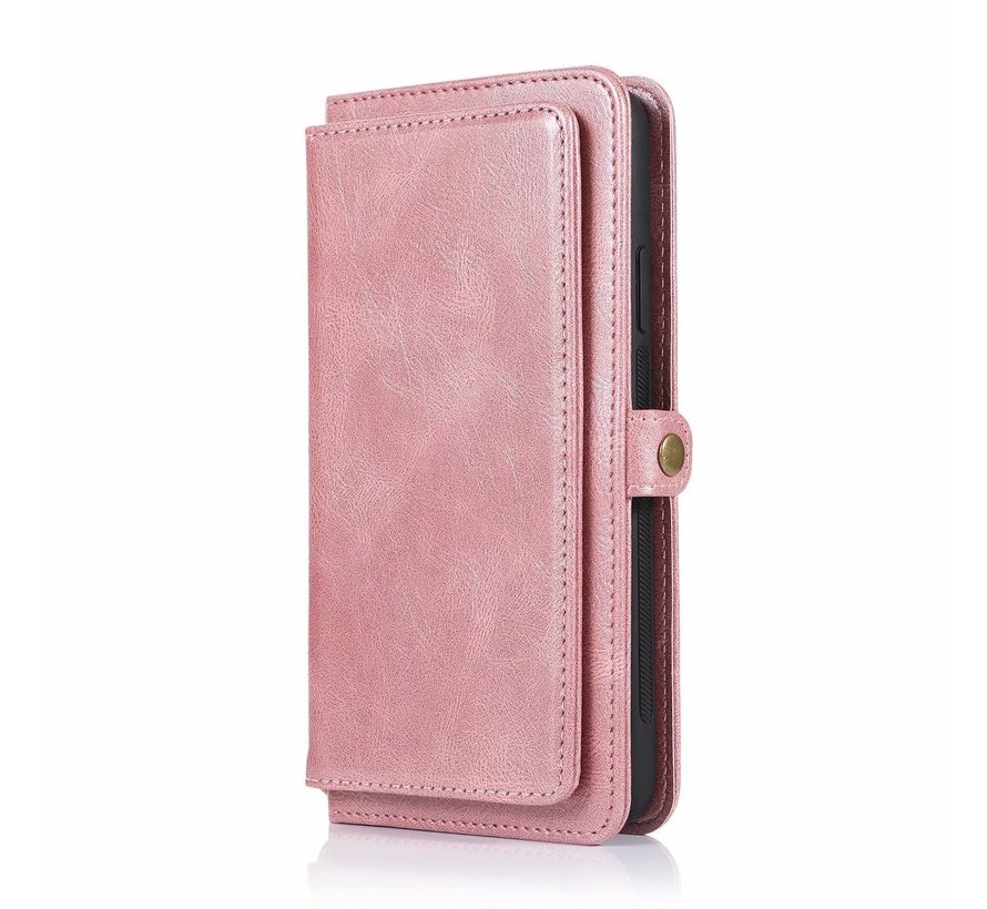 iPhone 13 Pro hoesje - Bookcase - Afneembaar 2 in 1 - Backcover - Pasjeshouder - Portemonnee - Kunstleer - Rose Goud kopen
