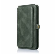 JVS Products iPhone 13 Pro hoesje - Bookcase - Afneembaar 2 in 1 - Backcover - Pasjeshouder - Portemonnee - Kunstleer - Groen