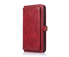 JVS Products iPhone 13 hoesje - Bookcase - Afneembaar 2 in 1 - Backcover - Pasjeshouder - Portemonnee - Kunstleer - Rood