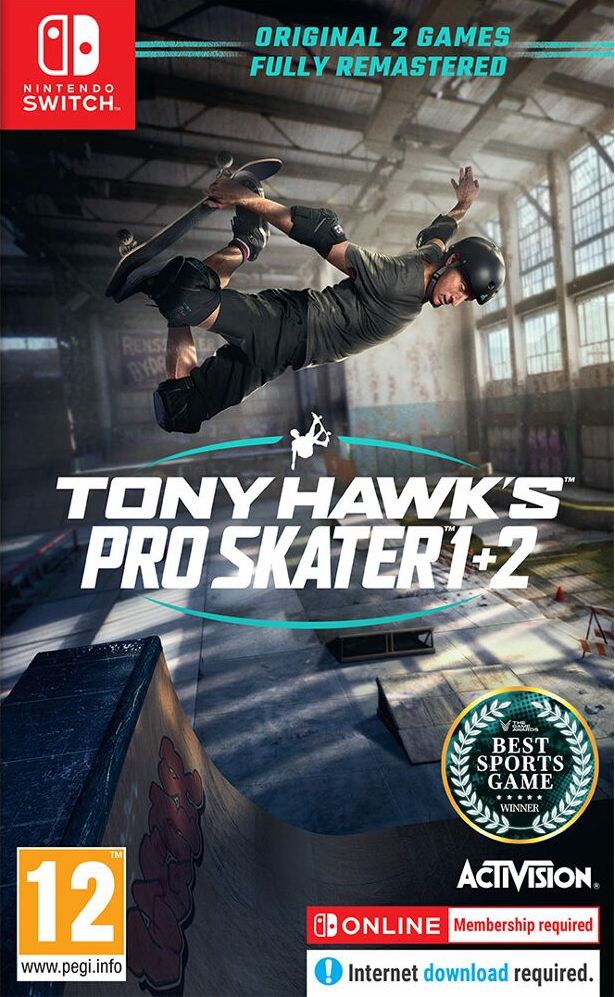 Nintendo Switch Tony Hawk&apos;s Pro Skater 1 + 2 afbeelding