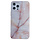 iPhone 13 Pro Max hoesje - Backcover - Softcase - Marmer - Marmerprint - TPU - Beige/Wit