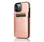 iPhone SE 2020 hoesje - Backcover - Pasjeshouder - Portemonnee - Kunstleer - Rose Goud kopen