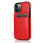 iPhone 7 hoesje - Backcover - Pasjeshouder - Portemonnee - Kunstleer - Rood kopen
