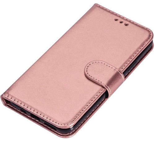 JVS Products iPhone 13 Pro Max hoesje - Bookcase - Pasjeshouder - Portemonnee - Koord - Kunstleer - Roze kopen