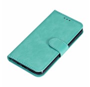 JVS Products iPhone 13 hoesje - Bookcase - Pasjeshouder - Portemonnee - Koord - Kunstleer - Turquoise