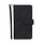 iPhone 13 hoesje - Bookcase - Koord - Pasjeshouder - Portemonnee - Kunstleer - Zwart