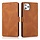 iPhone 13 Pro hoesje - Bookcase - Pasjeshouder - Portemonnee - Kunstleer - Bruin