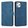 iPhone 13 hoesje - Bookcase - Pasjeshouder - Portemonnee - Kunstleer - Blauw