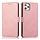 iPhone 13 hoesje - Bookcase - Pasjeshouder - Portemonnee - Kunstleer - Rose Goud