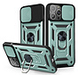 iPhone 13 Pro Max hoesje - Backcover - Rugged Armor - Camerabescherming - Extra valbescherming - TPU - Groen kopen