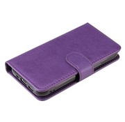 JVS Products iPhone 13 Pro hoesje - Bookcase - Pasjeshouder - Portemonnee - Koord - Kunstleer - Paars