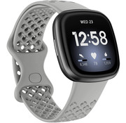 JVS Products Bandje geschikt voor Fitbit Sense - Milanees - Smartwatch - Stainless Steel Mesh - Metaal - Grijs