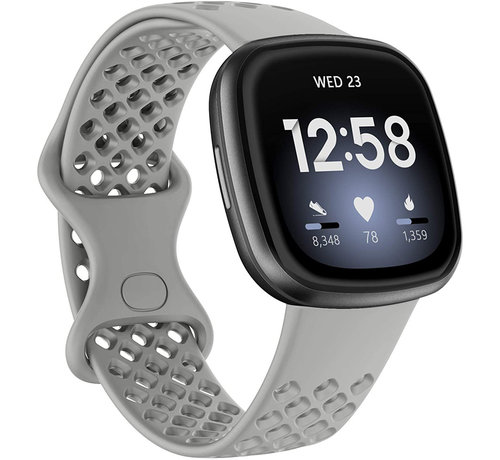 JVS Products Bandje geschikt voor Fitbit Sense - Milanees - Smartwatch - Stainless Steel Mesh - Metaal - Grijs kopen