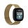 Bandje geschikt voor Fitbit Sense - Maat One Size - Milanees - Smartwatch - Stainless Steel Mesh - Metaal - Goud