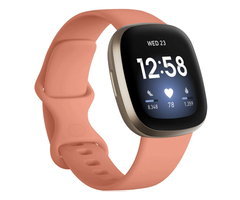 JVS Products Bandje geschikt voor Fitbit Sense - Maat L - Polsband - Horlogebandje - Siliconen - Koraalroze