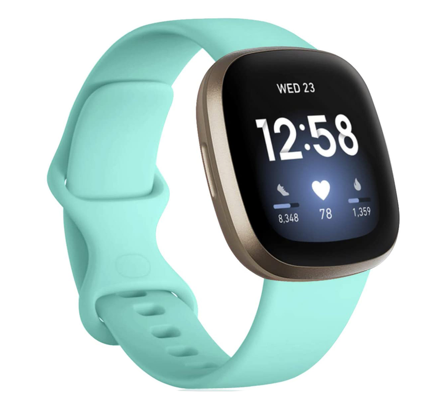 Fitbit Sense Silliconen Bandje - Silliconen - Horloge Bandje - Polsband - Fitbit Sense - Blauw kopen
